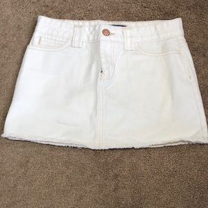 Old navy jean mini skirt, white size 4